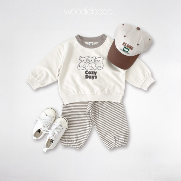 Cozy Days小熊條紋套裝