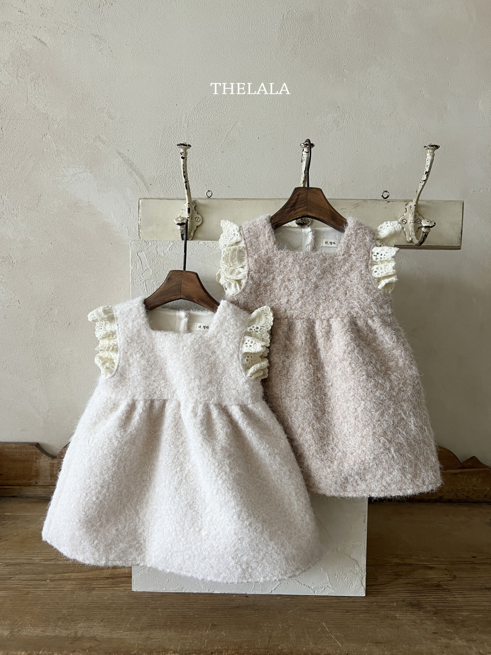 甜美粗毛呢蕾絲系列｜包屁衣&洋裝