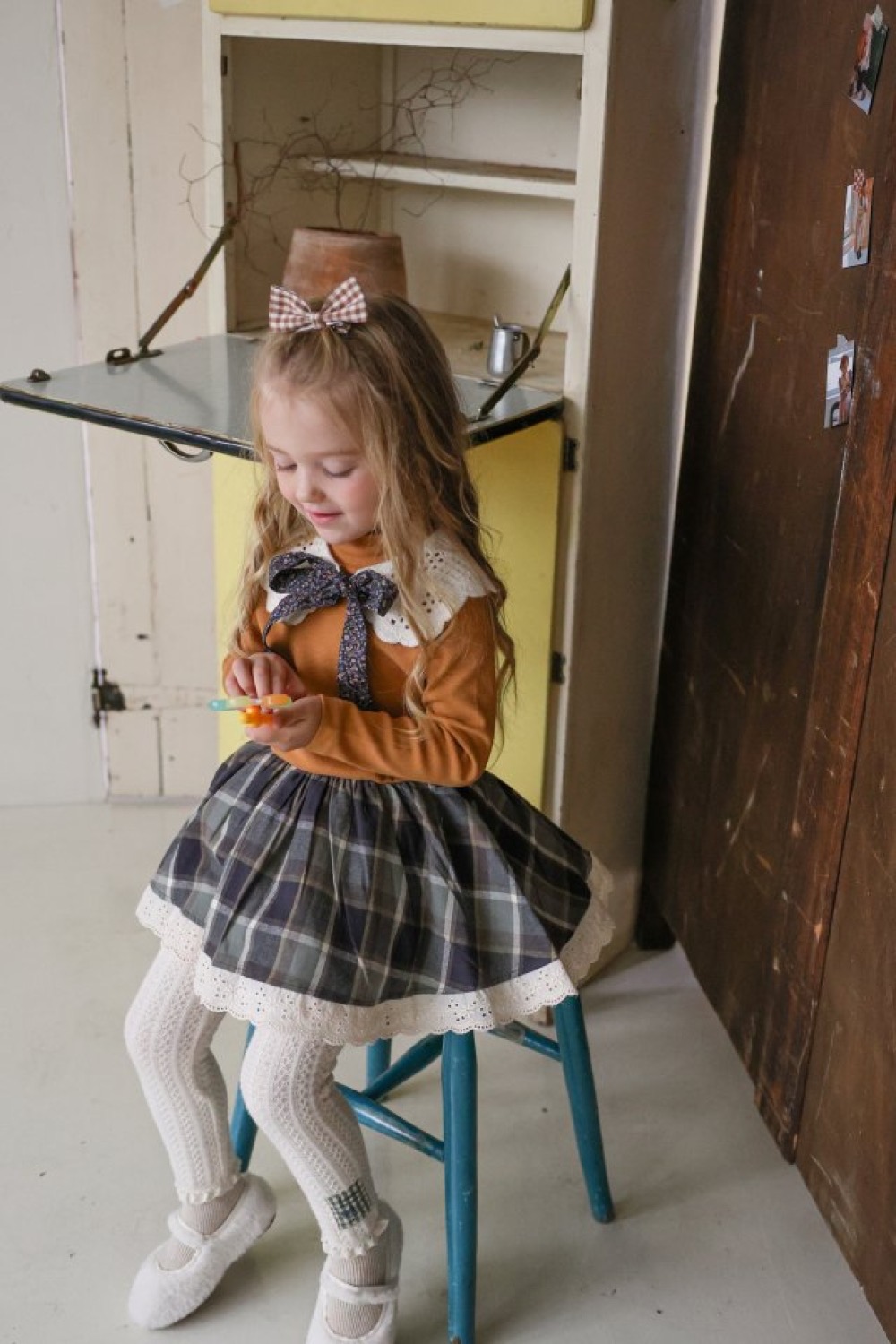 唯美氣質格紋洋裝