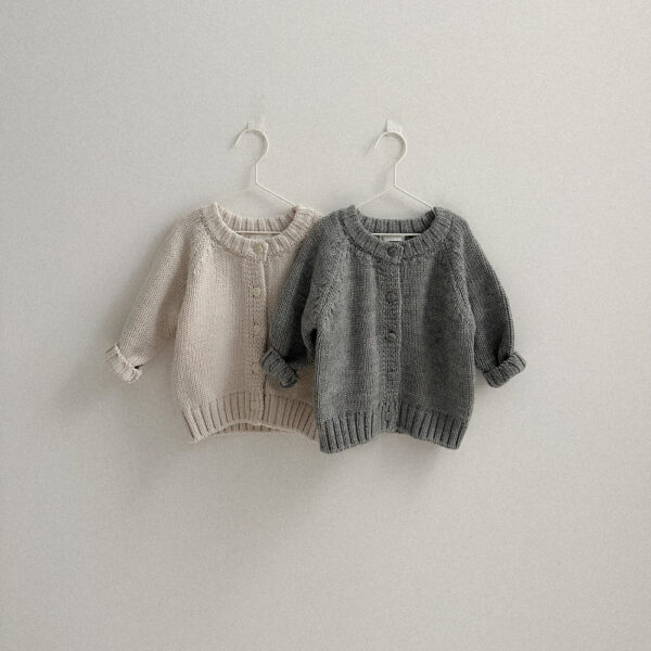 素雅針織毛衣外套