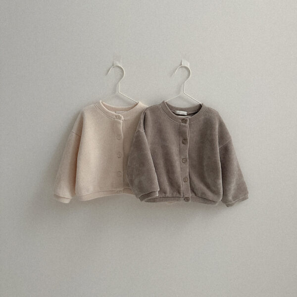 簡約大地色系開襟外套