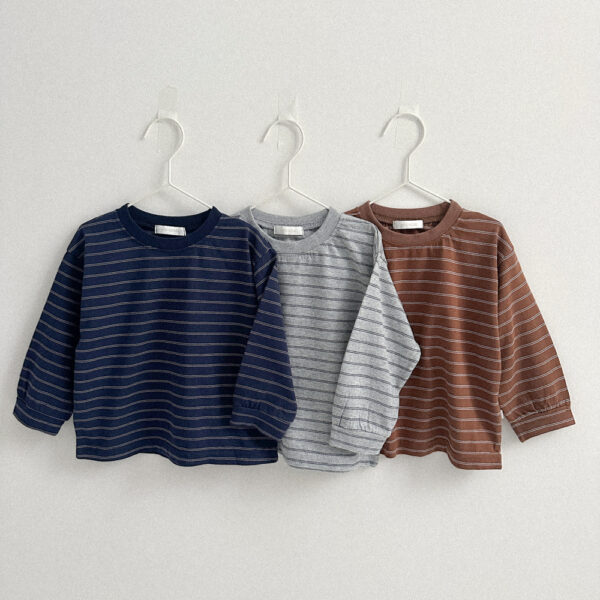 日常條紋圓領上衣