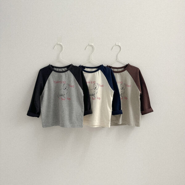 可愛小狗拼接上衣