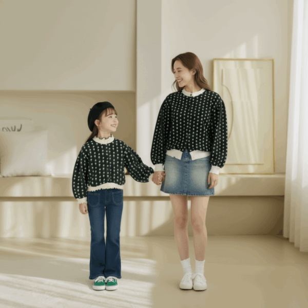 甜美小花親子外套