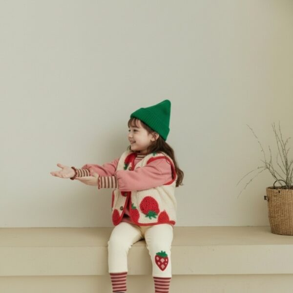 可愛草莓印花背心