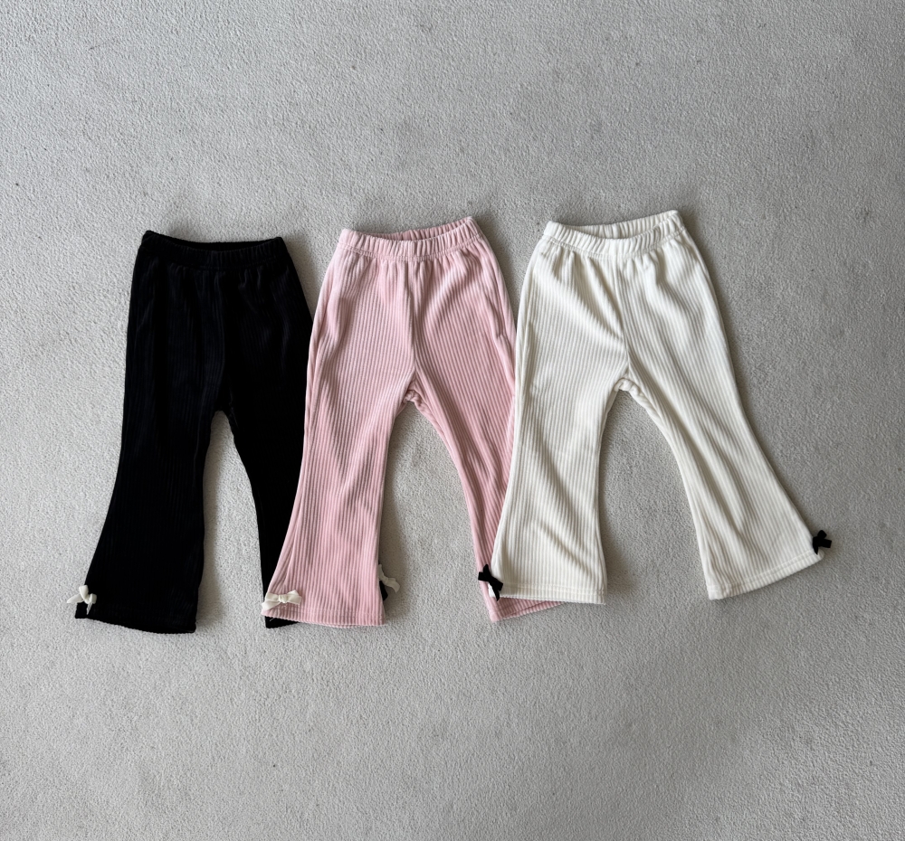 小蝴蝶結喇叭褲