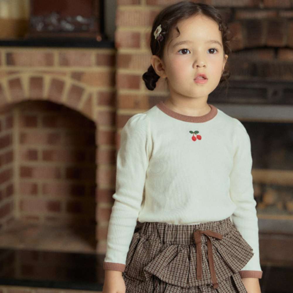 小櫻桃圓領上衣