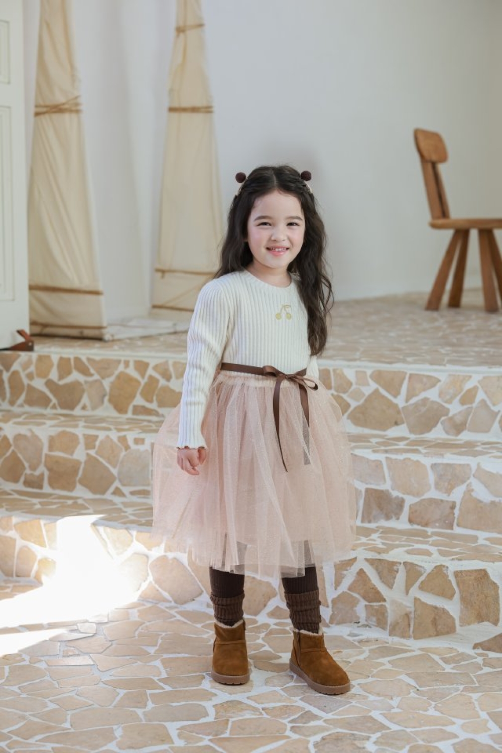 氣質小公主蕾絲紗裙