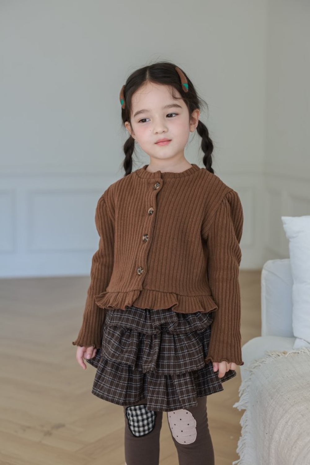 經典琥珀釦羅紋外套