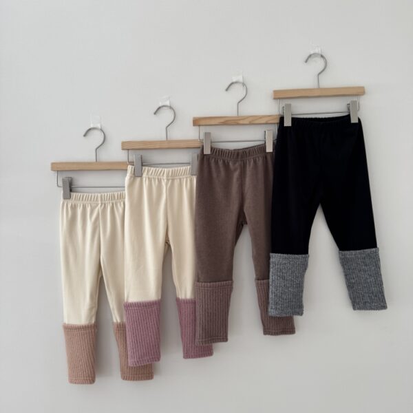 拼接休閒內搭褲