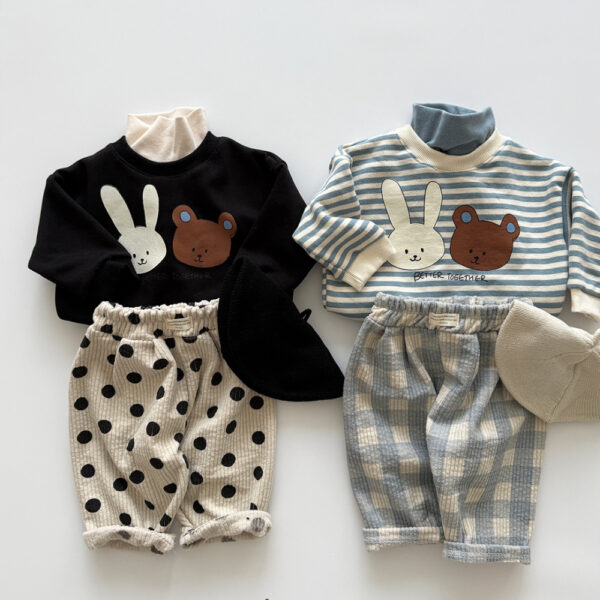 小熊兔兔好朋友上衣