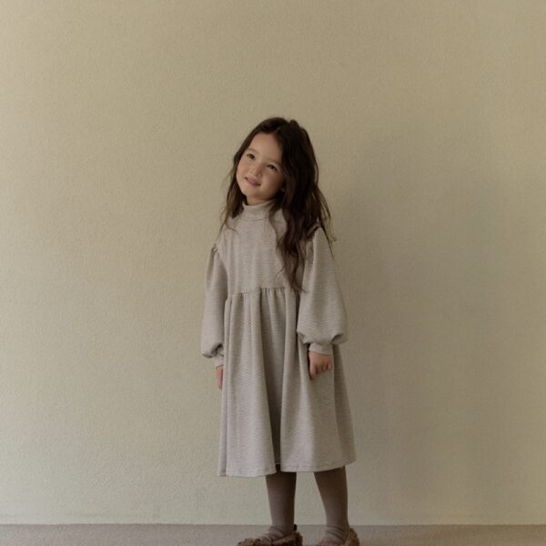 氣質條紋落肩洋裝