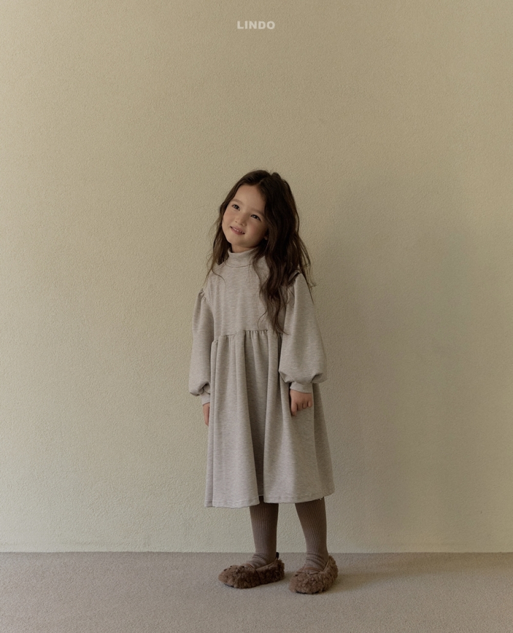 氣質條紋落肩洋裝