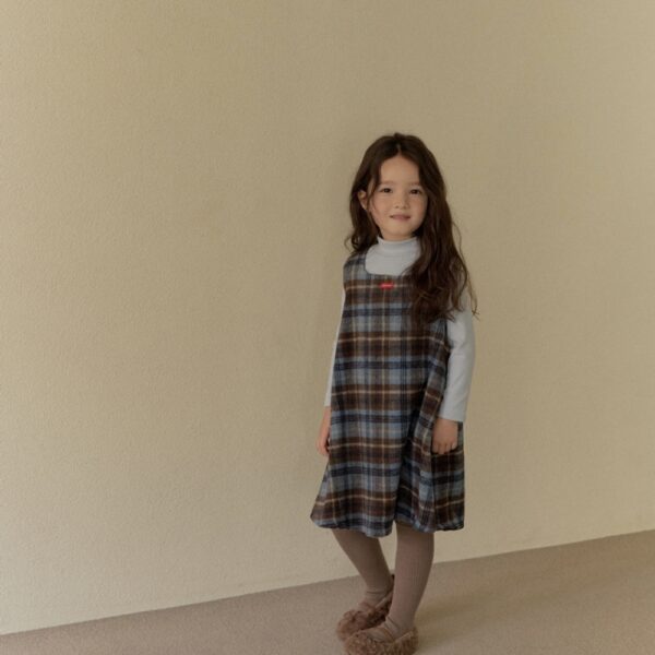 質感格紋背心裙