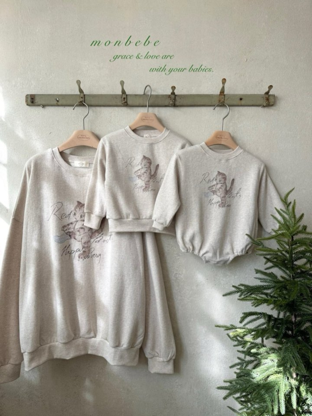 可愛貓咪親子裝系列｜上衣/包屁衣