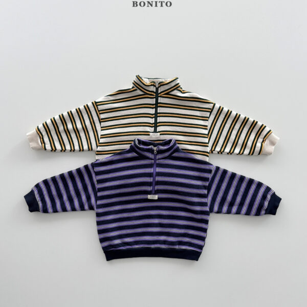 ImageDrain-20260209T050733.958Z 條紋拉鍊立領長袖