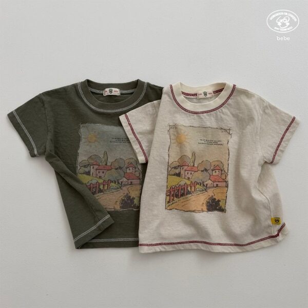 鄉間風景車線短袖