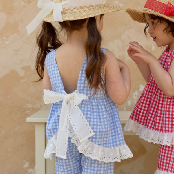 ImageDrain-20260422T151238.492Z 蕾絲綁帶格紋套裝|可拆買